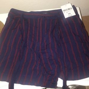 Navy/red striped shorts , NWT